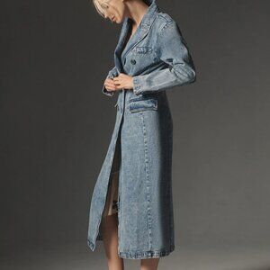 Avec Les Filles Denim Trench Coat